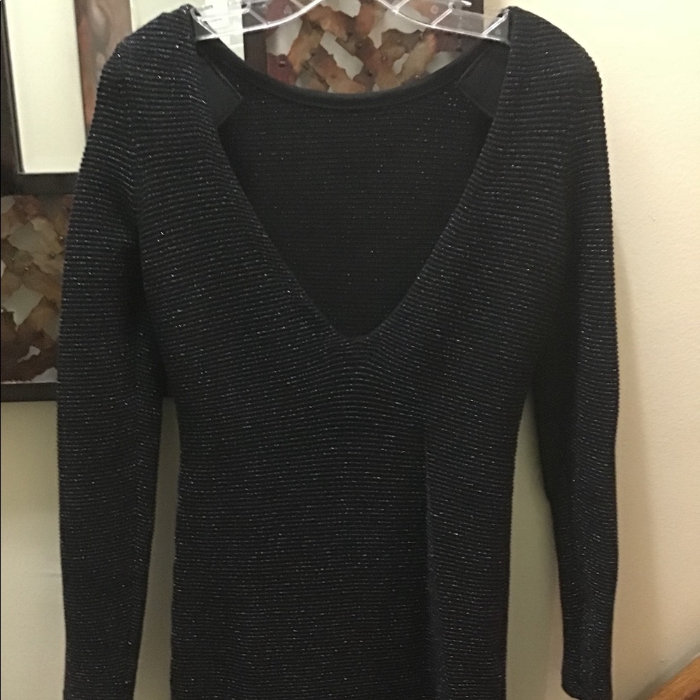 Sweater dress with shoulder pads never worn